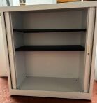 Talos Tambour White 1.2w x 1.0m h x 0.42m d with shelves and key - Image 5