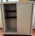 Talos Tambour White 1.2w x 1.0m h x 0.42m d with shelves and key - Image 4