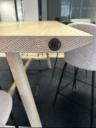 Buzzispace PicNic Meet 2.4M x 1.2M x 1.08 Hi Collaborative Table in Natural Whitewash Ash