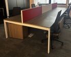 Used Bench Desk 1600 x 800 Gresham Mesa in Walnut - Image 4