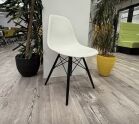 Vitra Eames DSW chair Cotton White on Black Maple Wood Legs 2017 New Height - Image 2