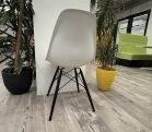Vitra Eames DSW chair Cotton White on Black Maple Wood Legs 2017 New Height - Image 4