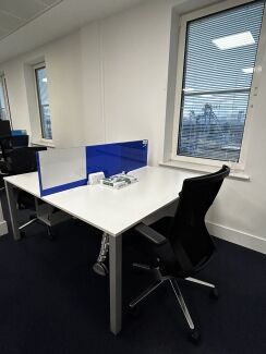 Techo Office Table 1400x800 White Top