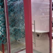 Red office phone box