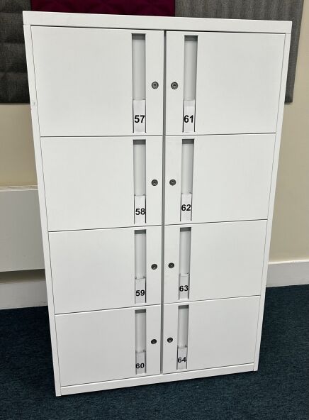 White Personal Lockers