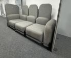 Frovi Flord Modular Breakout Seating System in Grey Cloth on Black Frame - Image 5