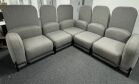 Frovi Flord Modular Breakout Seating System in Grey Cloth on Black Frame - Image 9
