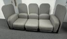 Frovi Flord Modular Breakout Seating System in Grey Cloth on Black Frame - Image 7