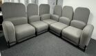 Frovi Flord Modular Breakout Seating System in Grey Cloth on Black Frame - Image 8