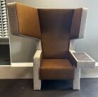 Prooff Ear 001 Chair with Camira Blazer Orange Seat