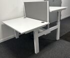 Sit Stand Desks 1200mm x 800mm Back to Back Mobili - Image 3