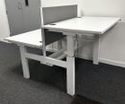 Sit Stand Desks 1200mm x 800mm Back to Back Mobili - Image 4