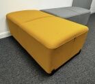 Actiu Bend F41 2 Seat Bench offered as one set of four 2 x yellow & 2 x grey - Image 2