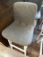 Elite Bill Hi Stool printed fabric on White Painted Ash Frame - Image 5