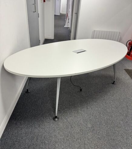 Used Orangebox Pars Oval Table 2 metre