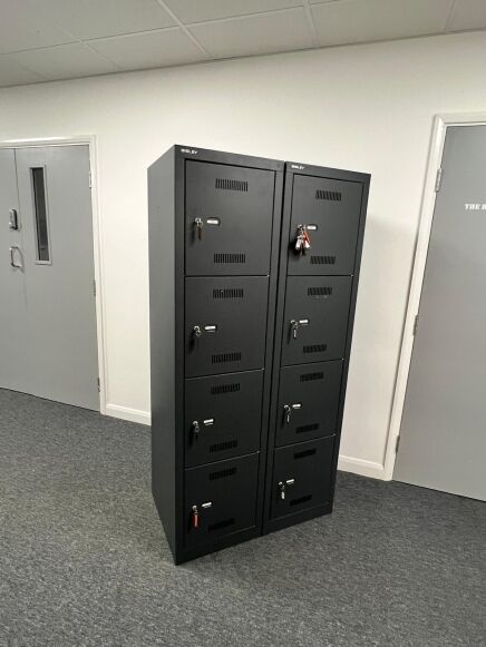 Bisley Monobloc Personal Locker in Anthracite Grey Four high