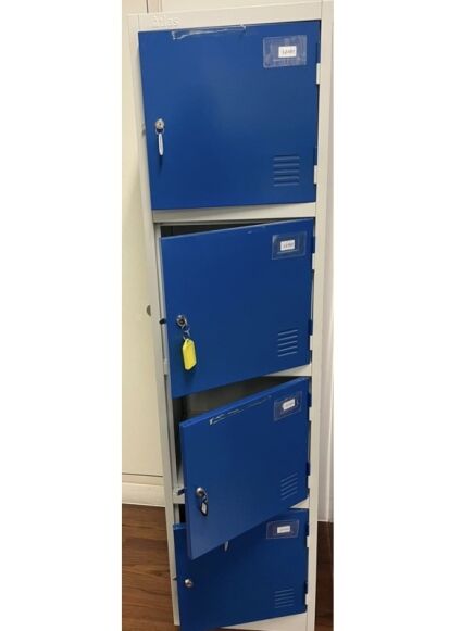 Atlas Personal Lockers in Single Banks of 4